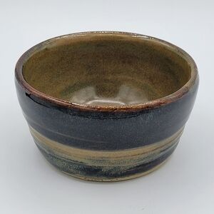 Blue Glaze Pottery Bowl #1401